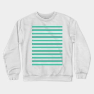 Fresh mint green striped design Crewneck Sweatshirt